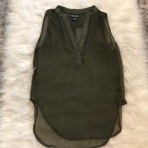 Size extra small army green tank top